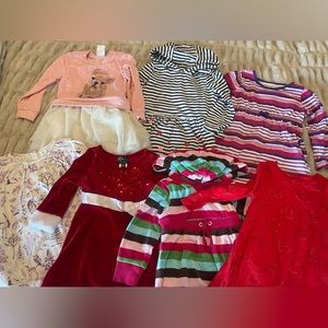 Bundle of seven 3T long sleeved dresses